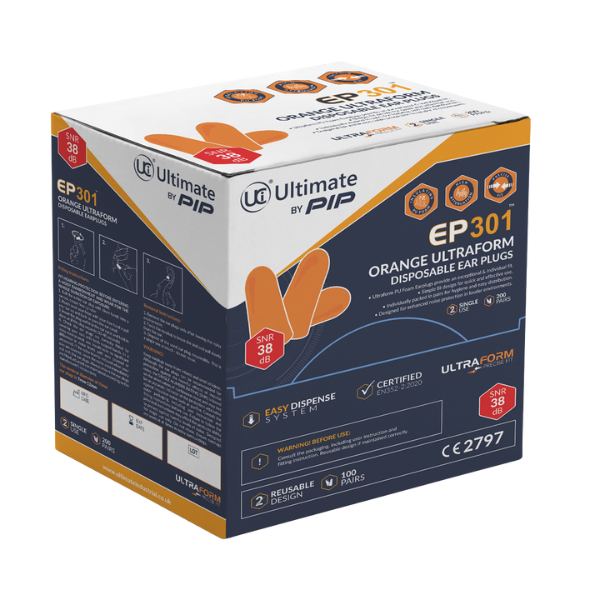 Orange Uncorded Earplugs EP301 