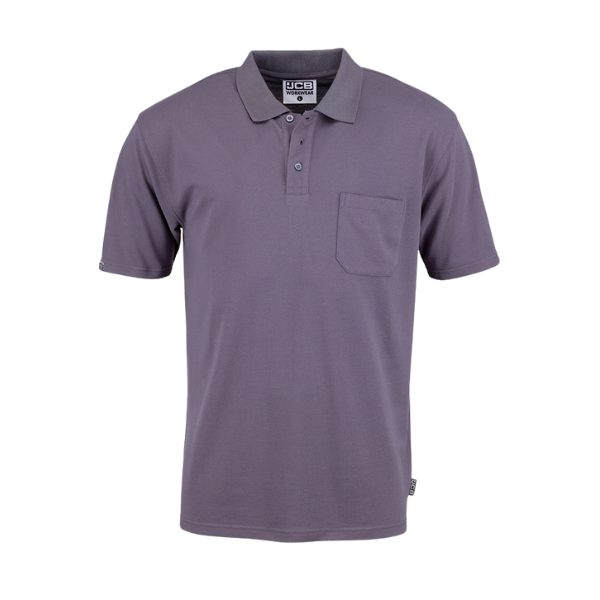 JCB Essential Polo Shirt Grey