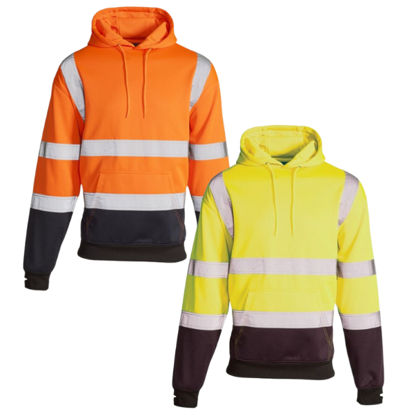 Hi-Vis 2 Tone Hooded Sweatshirt