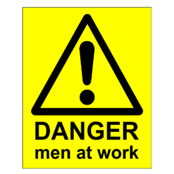 Men At Work Sign