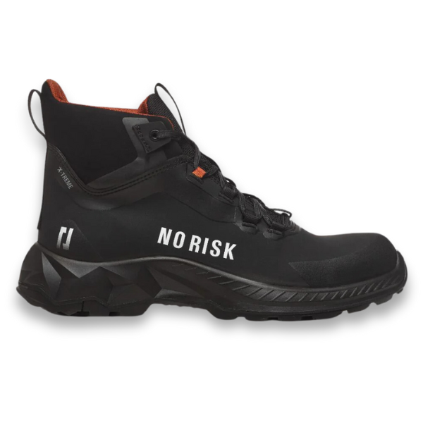 No Risk X-Treme Black Safety Boots