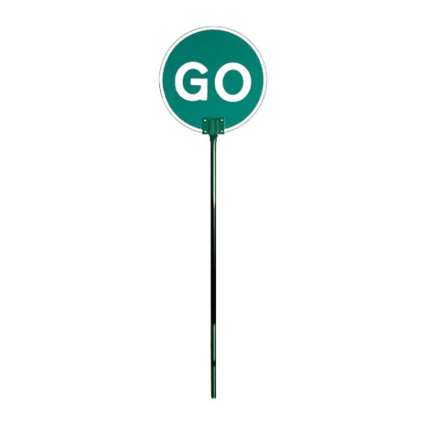 Stop/Go Lollipop Sign